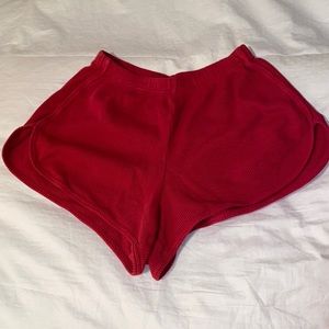 Red Brandy Melville shorts